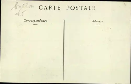 AK Reise des Präsidenten der Republik nach Italien, Die Rezension, Parade, Ballon