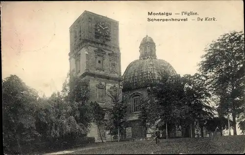 Ak Montaigu Scherpenheuvel Flämisch Brabant, Kirche