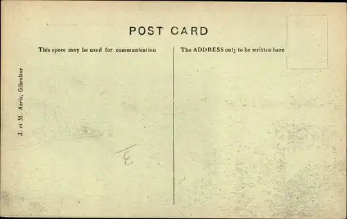 Ak Gibraltar, view from la Linea