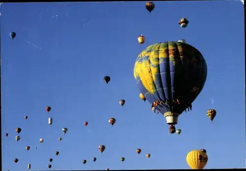 Ak Heißluftballons in der Luft