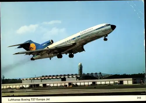 Ak Deutsches Passagierflugzeug, Lufthansa, Boeing 727 Europa Jet