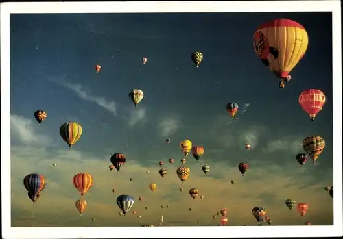 Ak Heißluftballons in der Luft