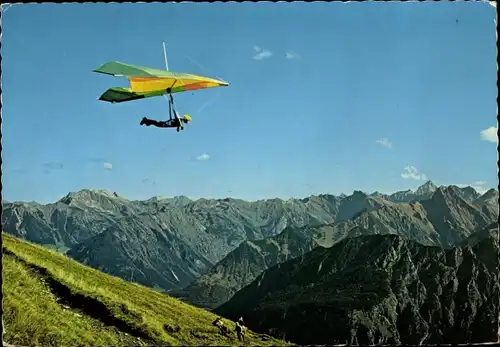 Ak Drachenfliegen in den Alpen, Gleitflieger