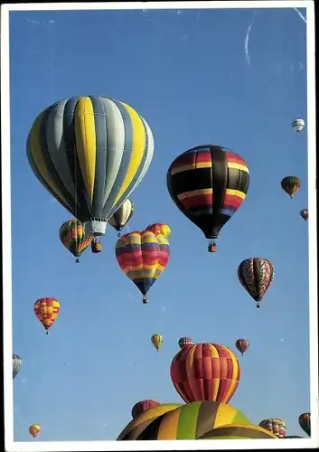 Ak Heißluftballons in der Luft