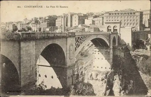 Ak Constantine, Algerien, Die El-Kantara-Brücke