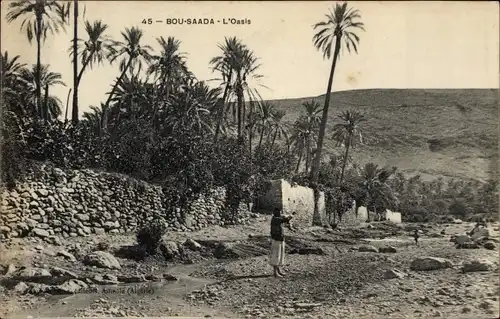 Ak Bou Saada Algerien, Die Oase