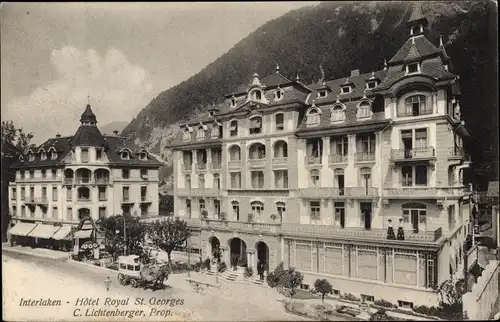 Ak Interlaken Kanton Bern Schweiz, Hotel Royal St. Georges