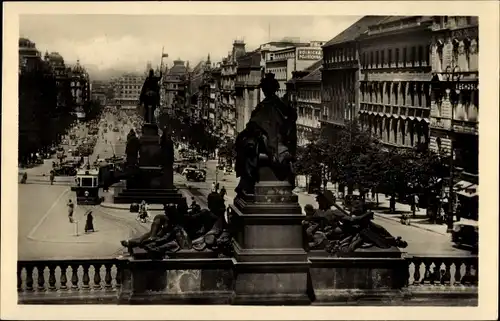 Ak Praha Prag Tschechien, Wenzelsplatz