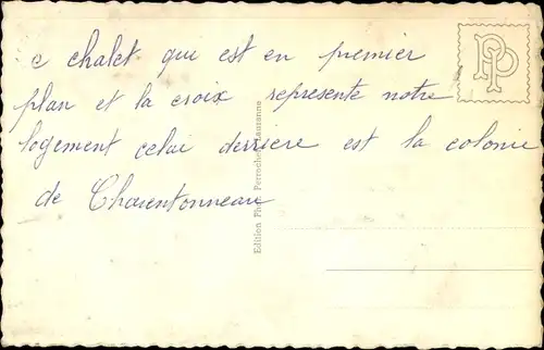 Ak Morgins Kanton Wallis Schweiz, Teilansicht