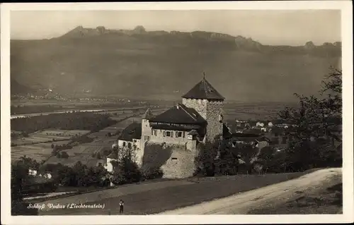 Ak Vaduz Liechtenstein, Schloss, Panorama