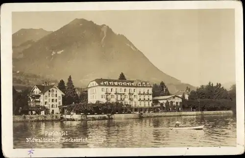 Ak Beckenried Kt. Nidwalden Schweiz, Parkhotel Nidwaldnerhof