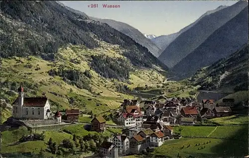 Ak Wassen Kt. Uri Schweiz, Gesamtansicht