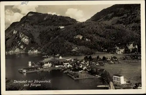 Ak Stansstad Kanton Nidwalden, Panorama, Bürgenstock, Fürigen