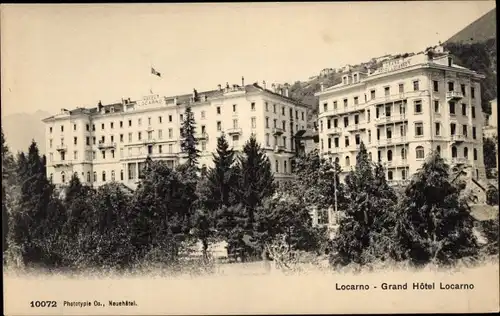 Ak Locarno Kanton Tessin Schweiz, Grand Hotel Locarno