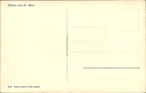 Ak Vitznau Kt. Luzern Schweiz, Gesamtansicht, Alpen, Vierwaldstättersee