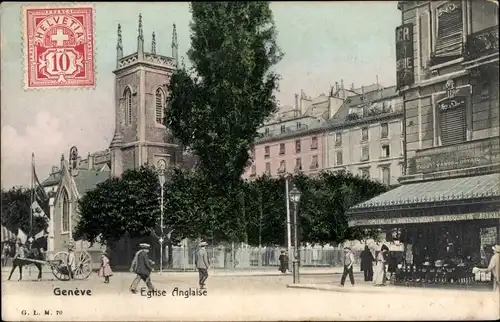 Ak Genf Genf Schweiz, Englische Kirche