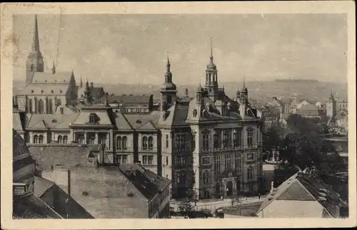 Ak Plzeň Pilsen Stadt, Museum, Stadtbild