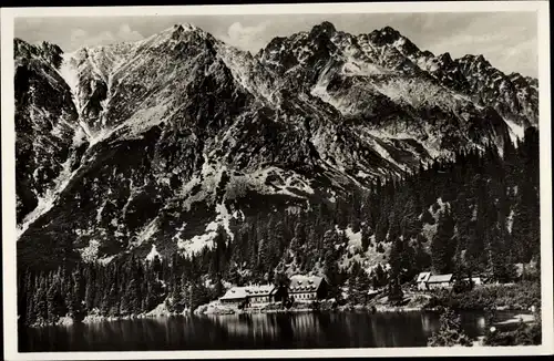 Ak Vysoké Tatry Hohe Tatra Slowakei, Popradské pleso, Poppersee, Poprádi-tó