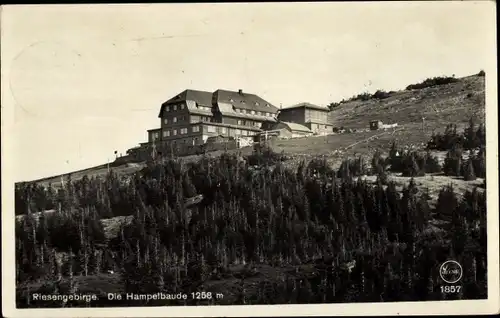 Ak Karpacz Krummhübel Riesengebirge Schlesien, Hampelbaude