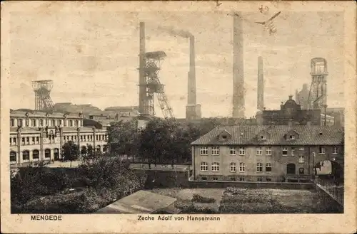 Ak Mengede Dortmund im Ruhrgebiet, Zeche Adolf von Hansemann