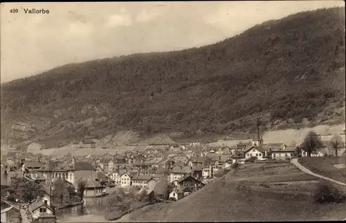 Ak Vallorbe Kanton Waadt, Gesamtansicht