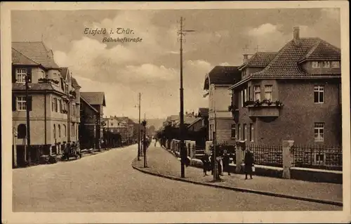 Ak Eisfeld in Thüringen, Bahnhofstraße