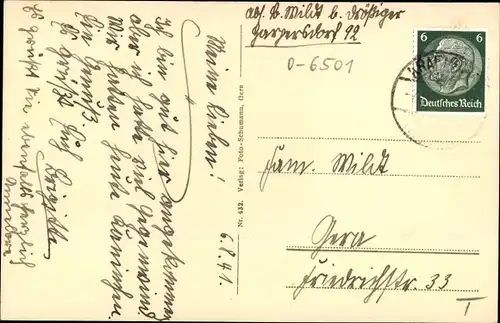 Ak Harpersdorf Kraftsdorf in Thüringen, Unterer Ortsteil, Dorfstraße, Erlbach, Schule, Ehrenmal