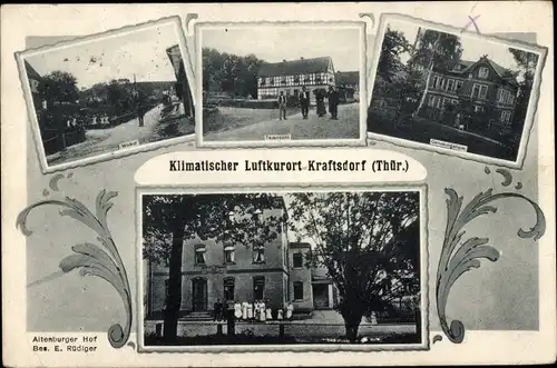 Ak Kraftsdorf in Thüringen, Hotel Altenburger Hof, Genesungsheim