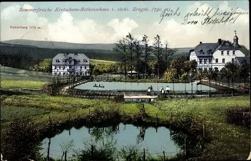 Ak Kretscham Rothensehma Neudorf Sehmatal im Erzgebirge, Gasthaus, Fichtelberg