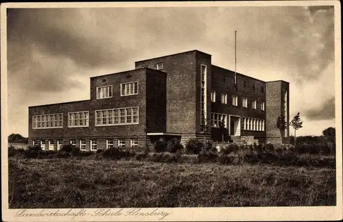 Ak Flensburg in Schleswig Holstein, Landwirtschafts-Schule