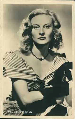 Ak Schauspielerin Michele Morgan, Portrait