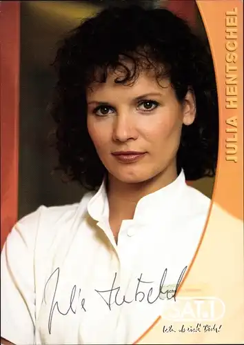 Ak Schauspielerin Julia Hentschel, Portrait, Autogramm