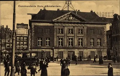 Ak Amsterdam Nordholland Niederlande, Commandants Huis