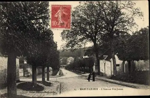 Ak Marly le Roi Yvelines, Avenue Fitz-James