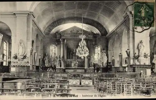 Ak Marly le Roi Yvelines, Innenraum der Kirche