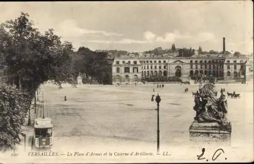 Ak Versailles Yvelines, Place d'Armes, Artilleriekaserne