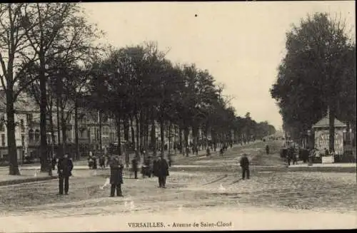 Ak Versailles Yvelines, Avenue de Saint Cloud