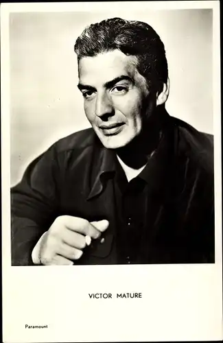 Ak Schauspieler Victor Mature, Portrait