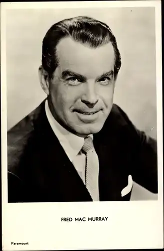 Ak Schauspieler Fred Mac Murray, Portrait, Paramount Pictures