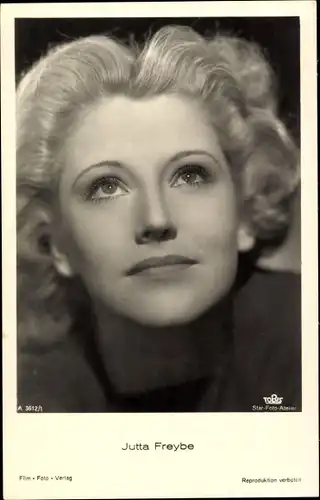 Ak Schauspielerin Jutta Freybe, Portrait