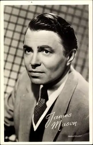 Ak Schauspieler James Mason, Portrait