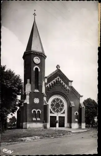 Ak Lihons en Santerre Somme, Kirche