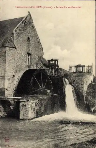Ak Lucheux Somme, Moulin de Grouches