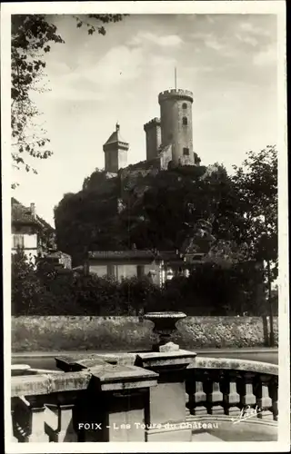 Ak Foix Ariège, Les Tours du Chateau