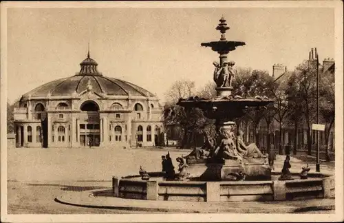 Ak Troyes Aube, Brunnen, Zirkus