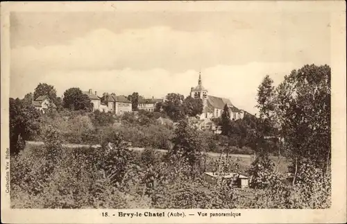 Ak Ervy le Châtel Aube, Panorama