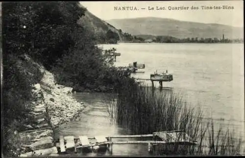 Ak Nantua Ain, Der See, Bezirk Tins tes Bins