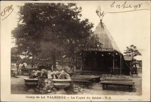 Ak La Valbonne Ain, Lager, Das Soldatenheim