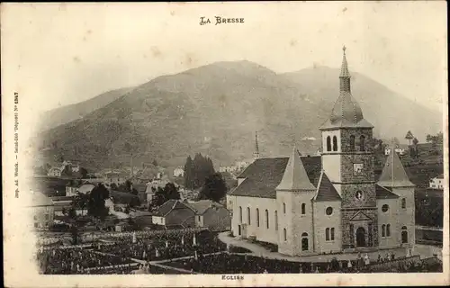 Ak La Bresse Vosges, Kirche