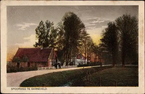 Ak Barneveld Gelderland, Spoorweg